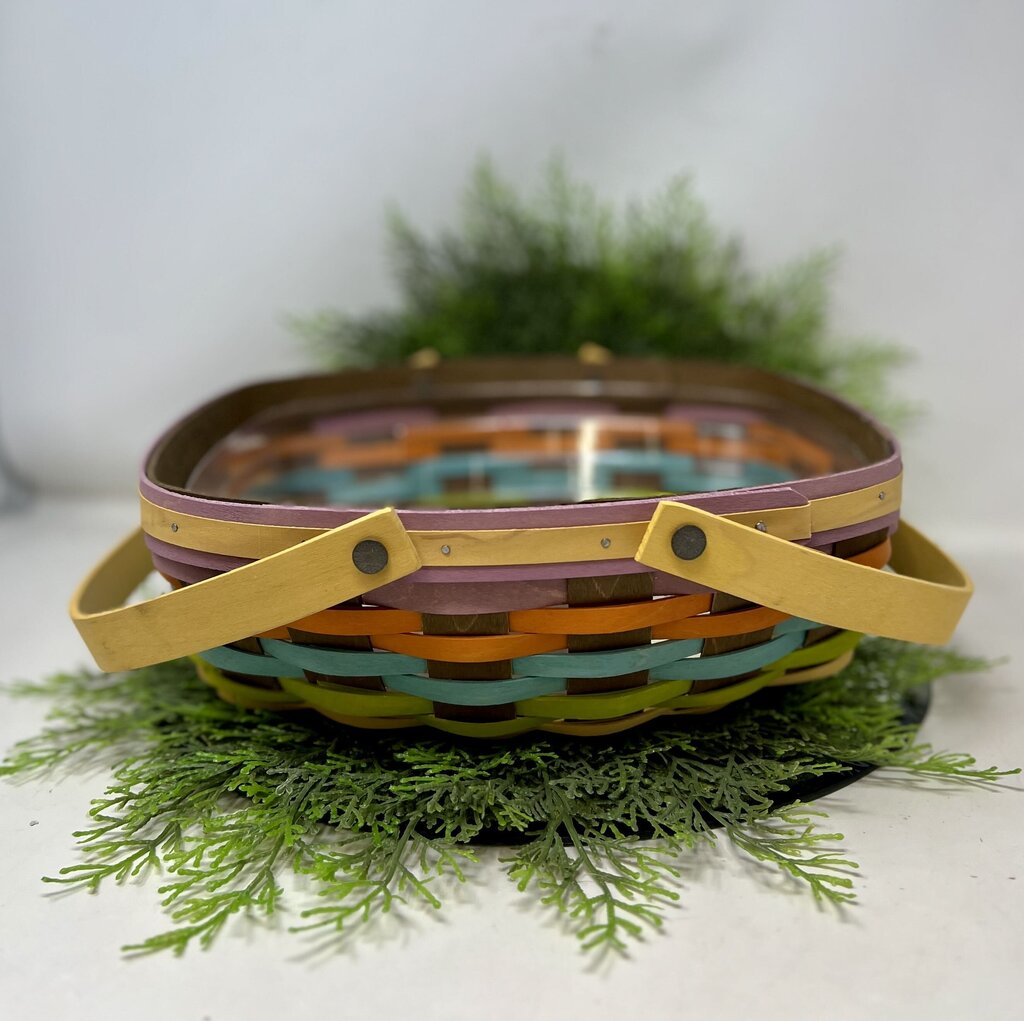 Longaberger 2016 Medium Everday Essentials Multicolored Basket