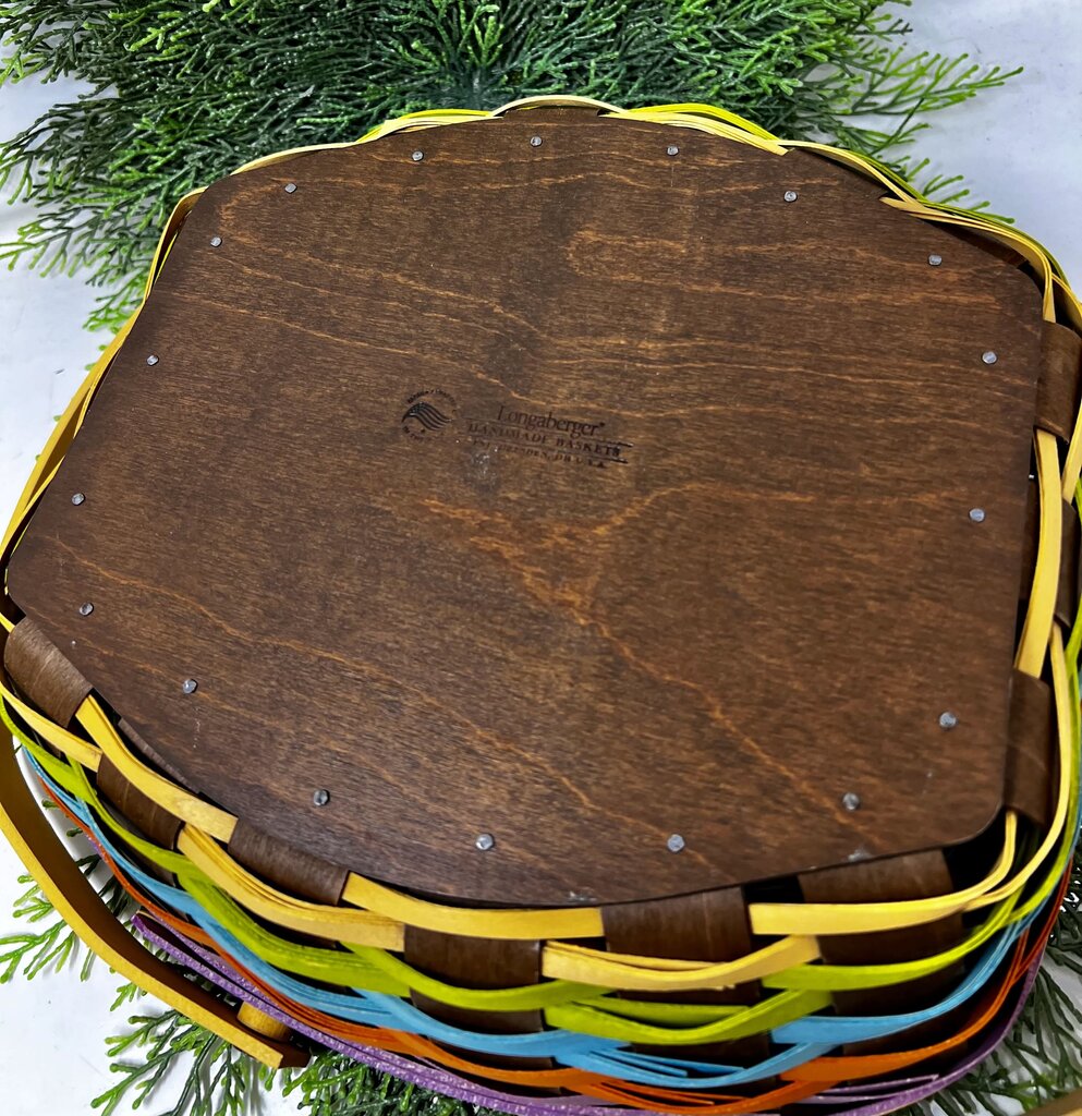 Longaberger 2016 Medium Everday Essentials Multicolored Basket