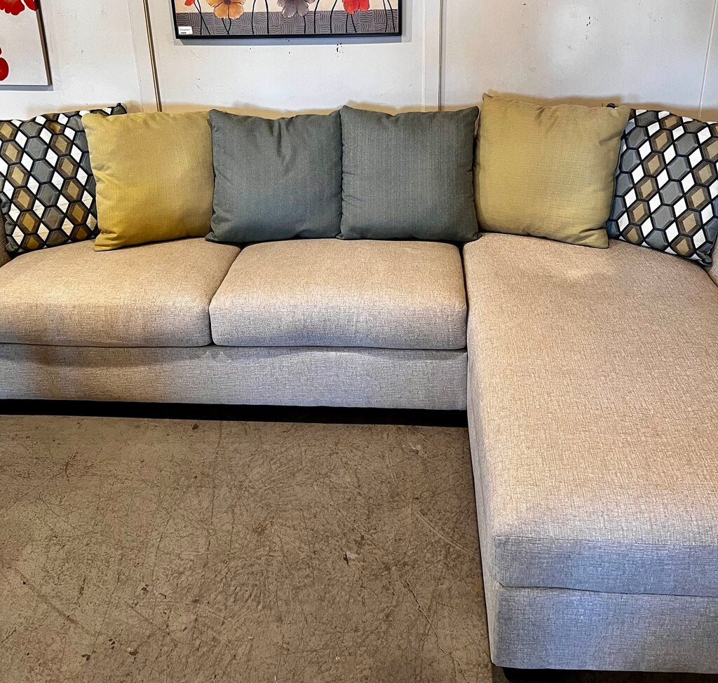Ashley Linen Sectional Couch