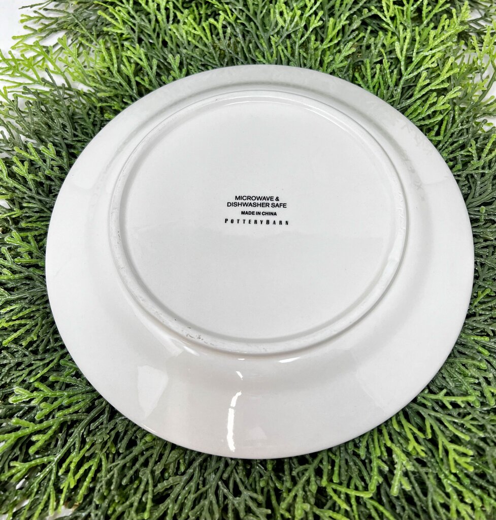 Pottery Barn Watercolor Leaves Plate Set