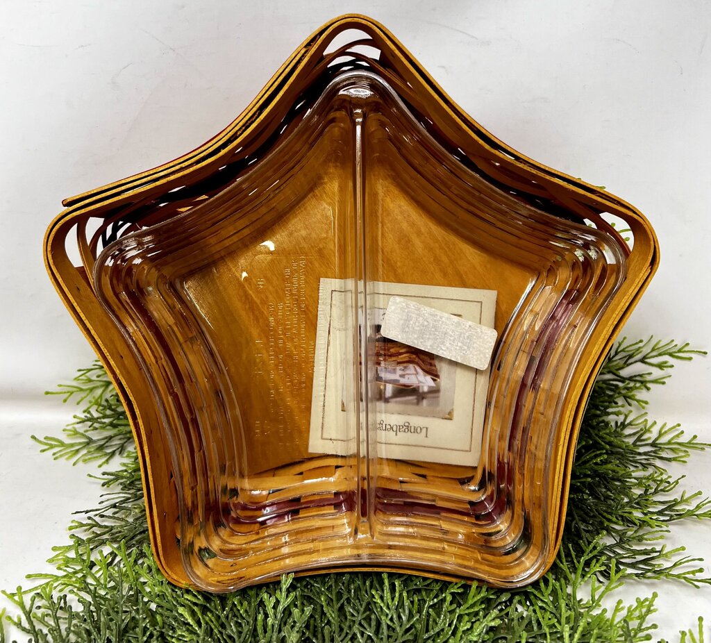 Longaberger Star Basket Lidded