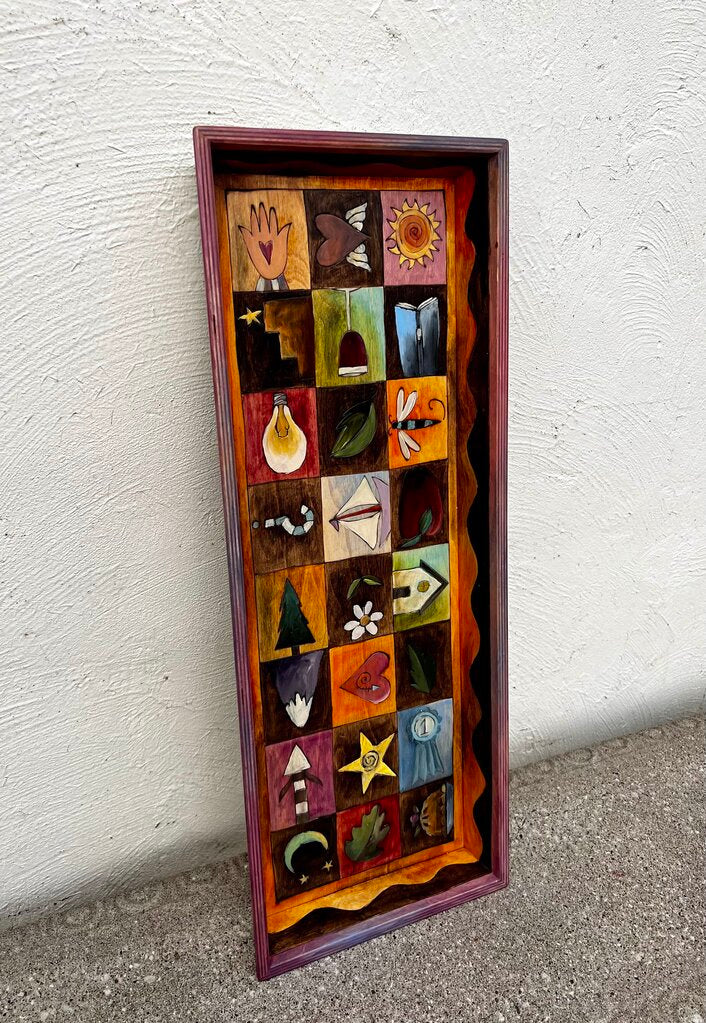 Sticks Furniture 2005 Hand Carved Wood Tray
