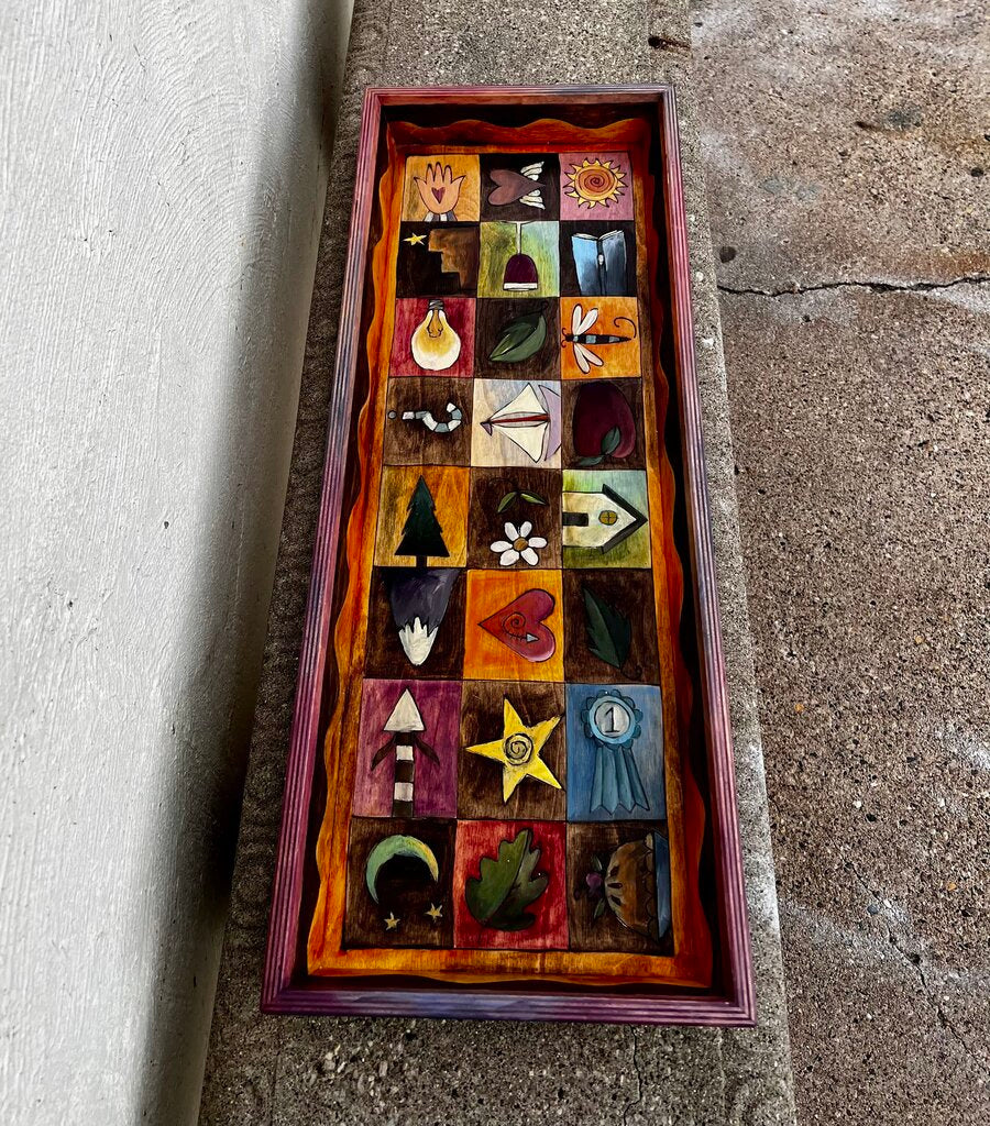 Sticks Furniture 2005 Hand Carved Wood Tray