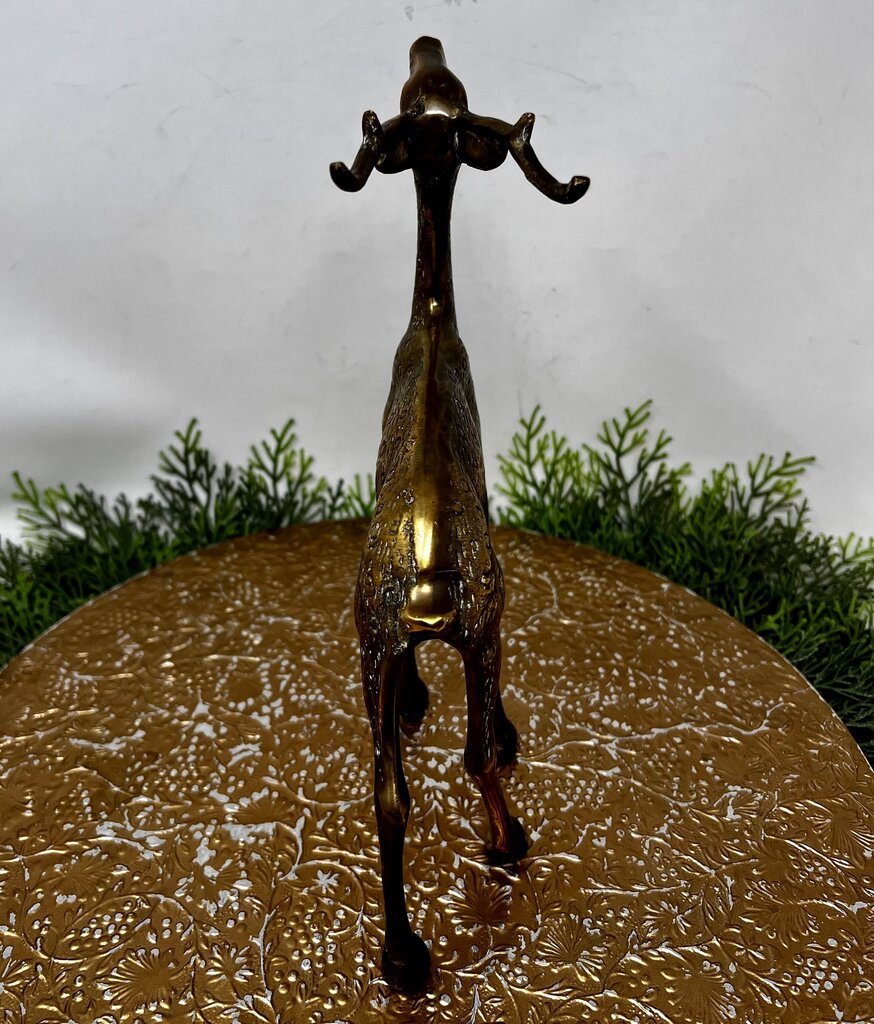 Brass Deer Figurine 11"