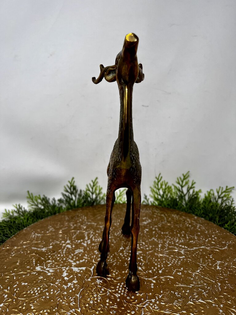 Brass Deer Figurine 11"
