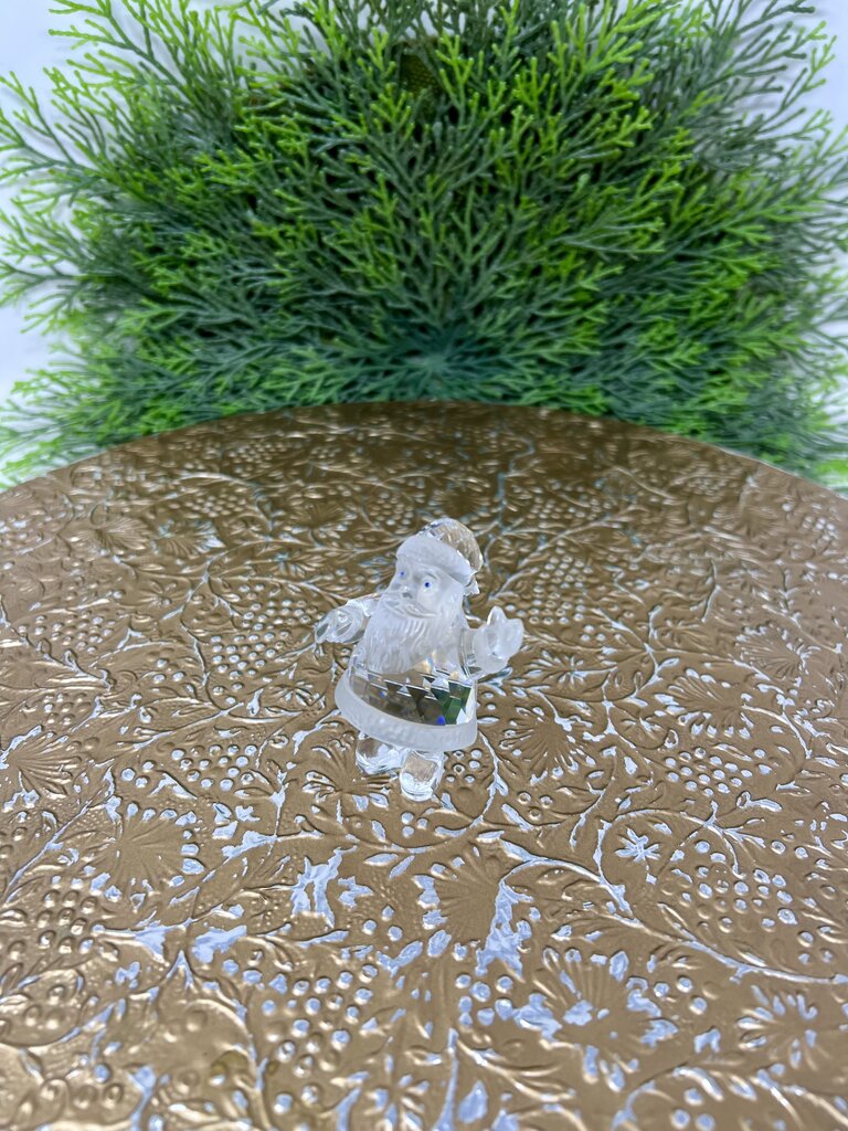 Swarovski Crystal Santa Blue Eyes Figurine