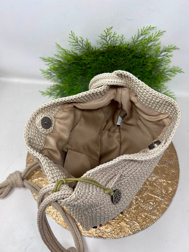 Sak Braided Colorful Beaded Purse