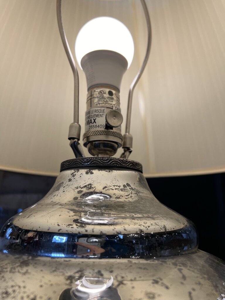 Pottery Barn Serena Antique Mercury Glass Lamp