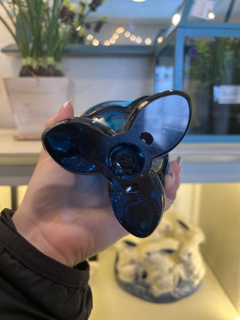 Vintage RARE Viking Epic Tree Foils Biunique Swung Glass Vase