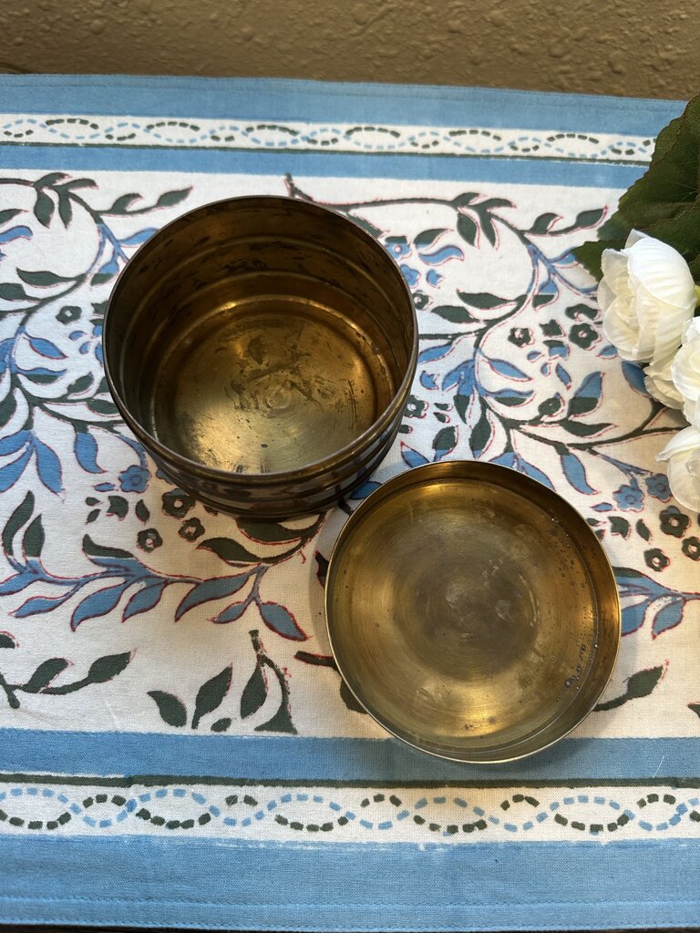 Brass Round Trinket Jar