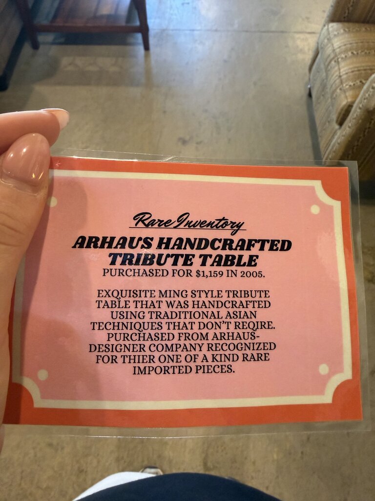 Arhaus Furniture One of a Kind Tribute Table