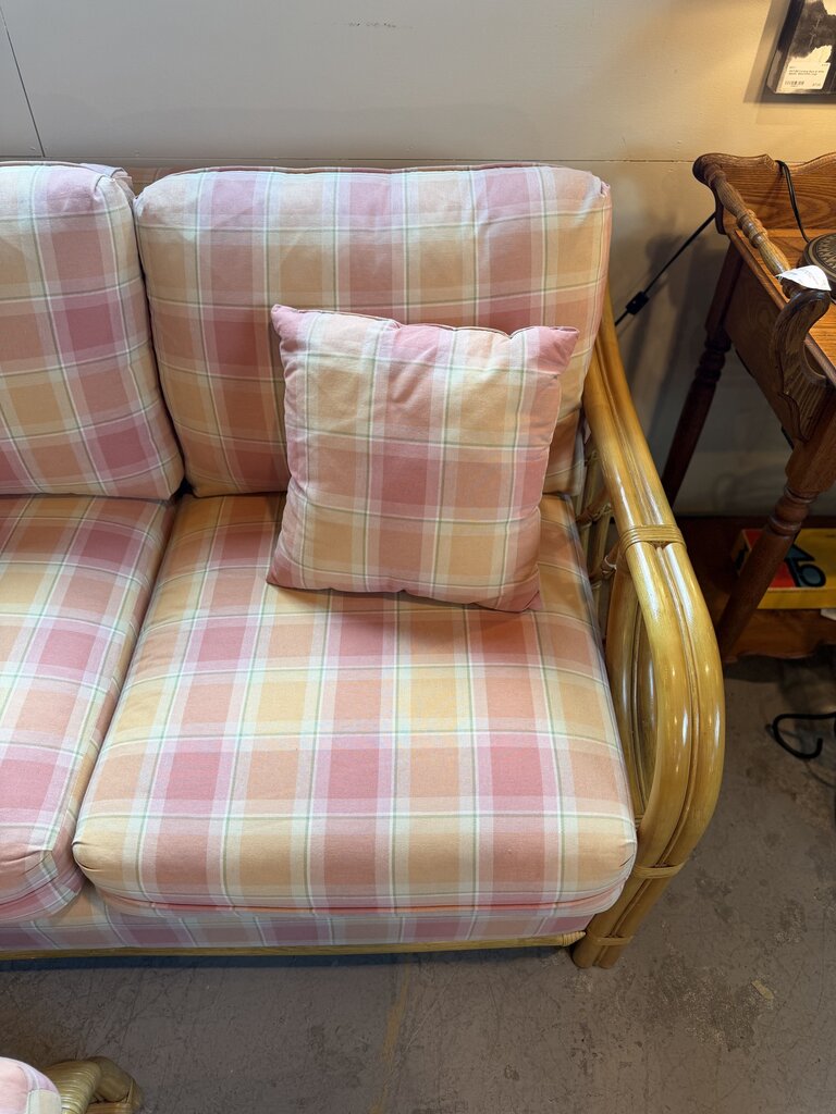 Tradewinds Bamboo Couch with Ottoman
