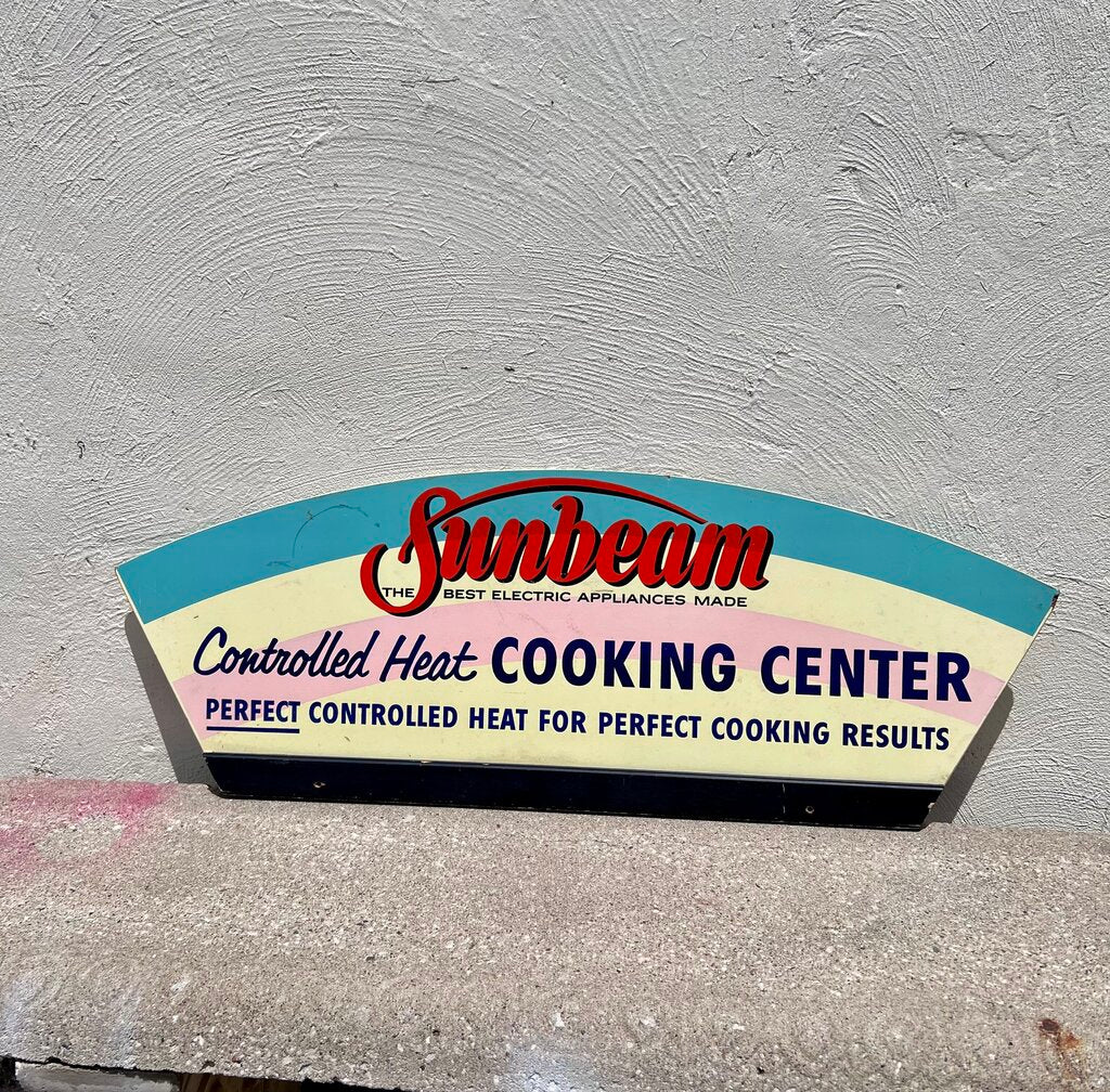 Vintage SUNBEAM Double Sided Advertising Sign