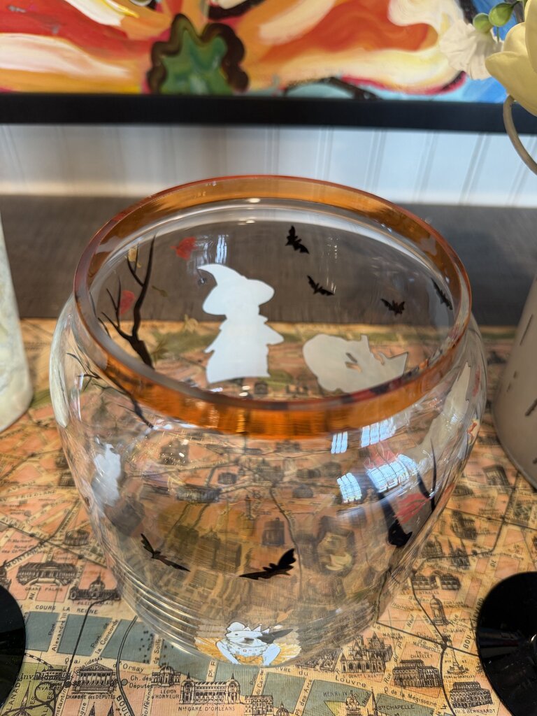pier 1 halloween park avenue puppies glass cookie jar