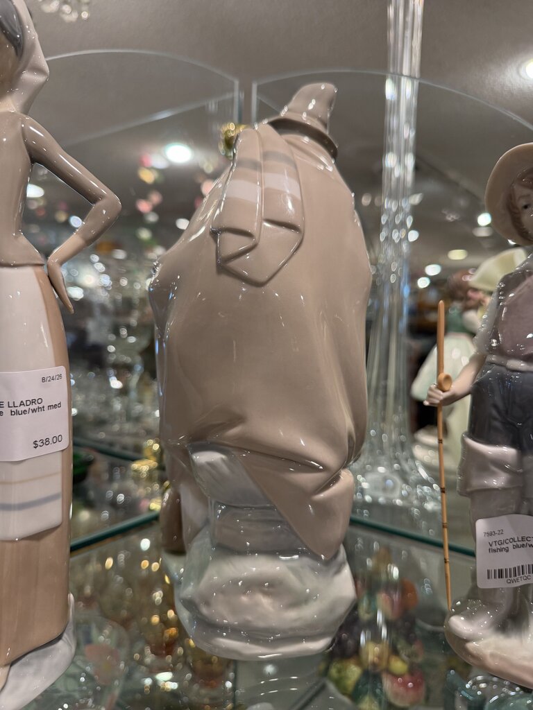 Lladro Man & Dog