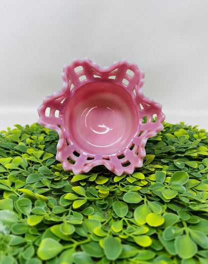 Fenton Basketweave Ruffle Dish