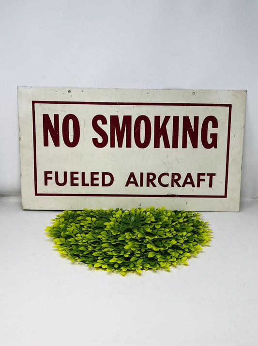 No Smoking Vintage Metal Sign