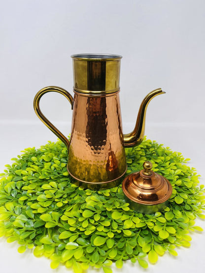 Copper Hammered Tea Pot