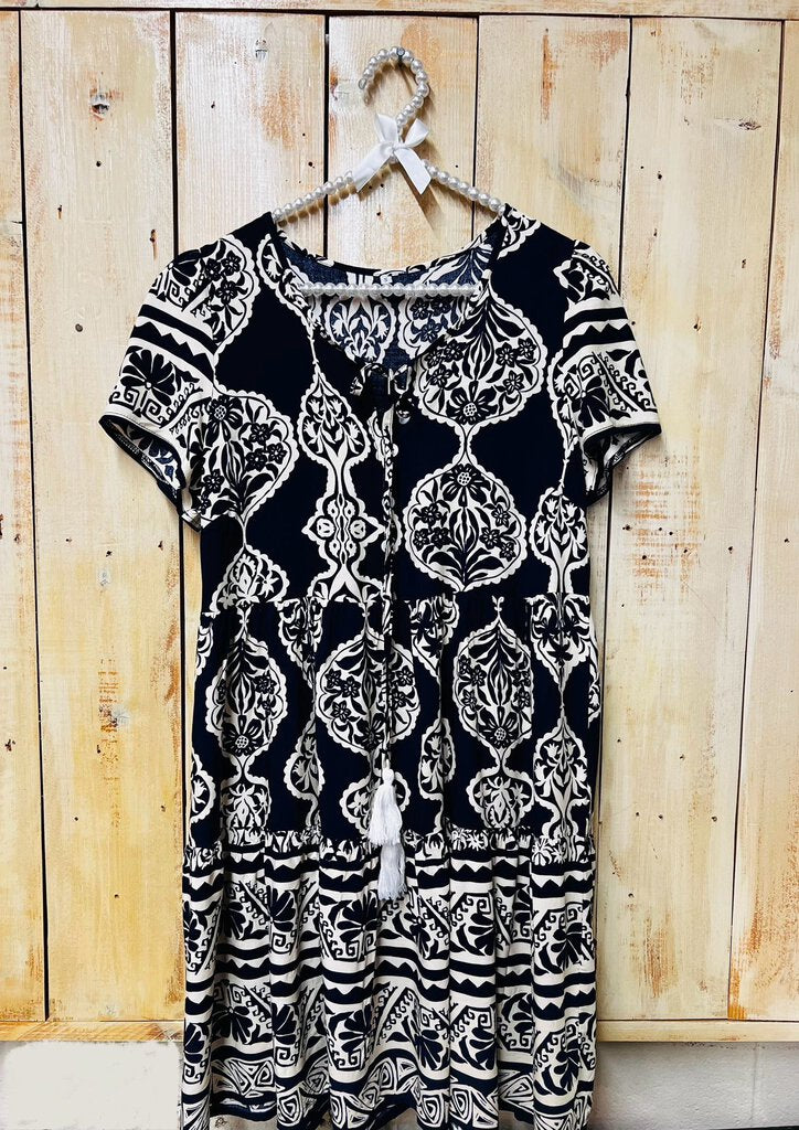 Boho Ruffled Dress SMALL