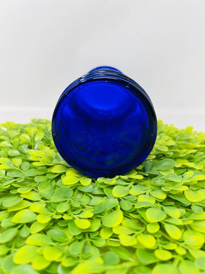 Cobalt Glass Straw Holder