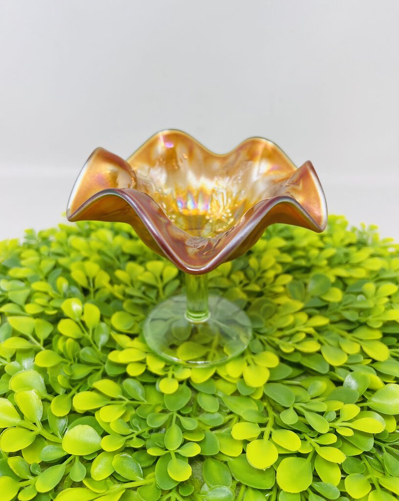 Fenton Marigold Vaseline Compote