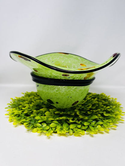 Murano Glass Spotted Hat Bowl