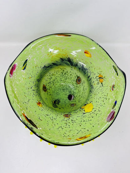 Murano Glass Spotted Hat Bowl