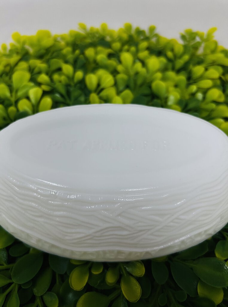 Milk Glass Eagle Covered Dish