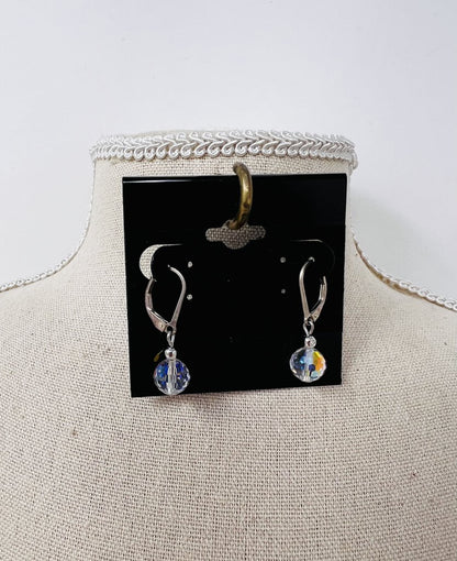 Swarovski Crystal Beaded Sterling Earrings