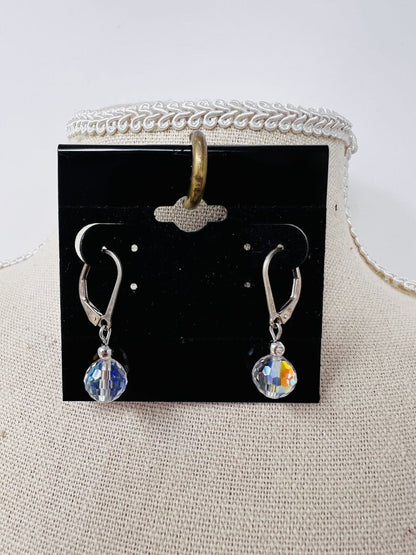 Swarovski Crystal Beaded Sterling Earrings