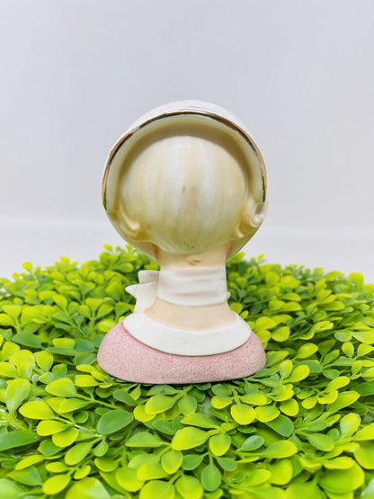 Lady Head Vase Pink Shirt