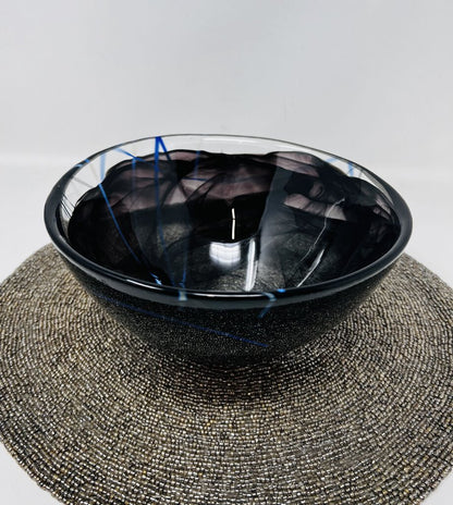 Kosta Boda Contrast Black Bowl