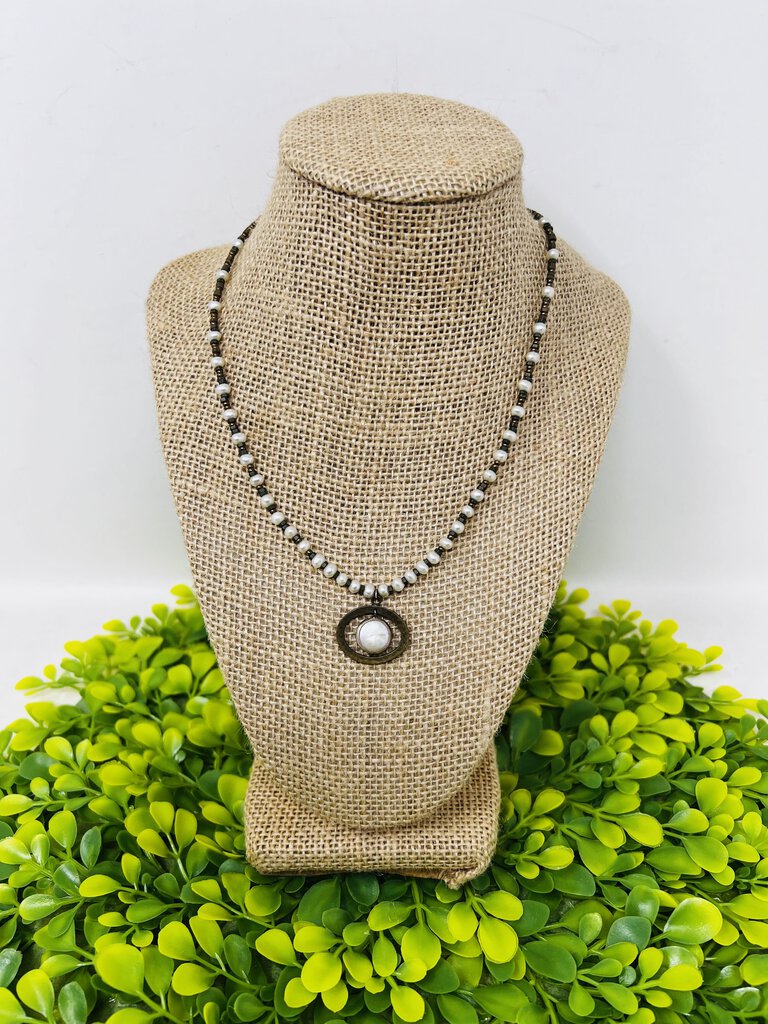 Silpada Pearl Coin Beaded Necklace