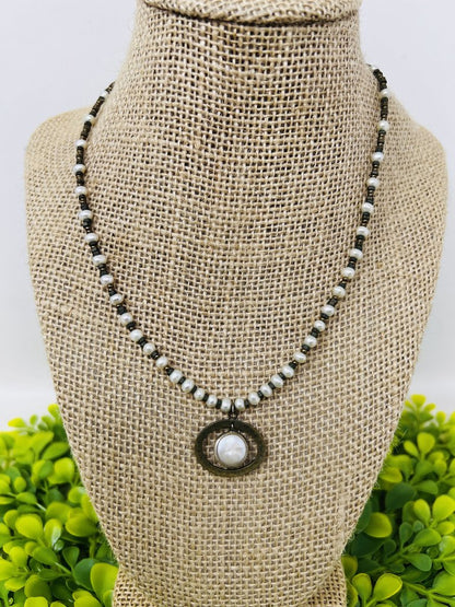 Silpada Pearl Coin Beaded Necklace