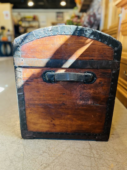 Antique Camelback Trunk