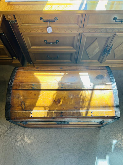 Antique Camelback Trunk