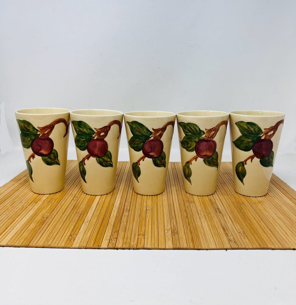 Vintage Franciscan Apple Tumbler Set