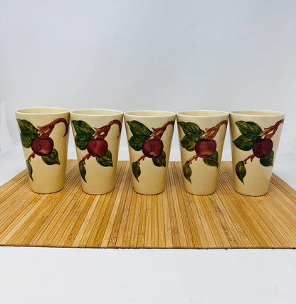 Vintage Franciscan Apple Tumbler Set