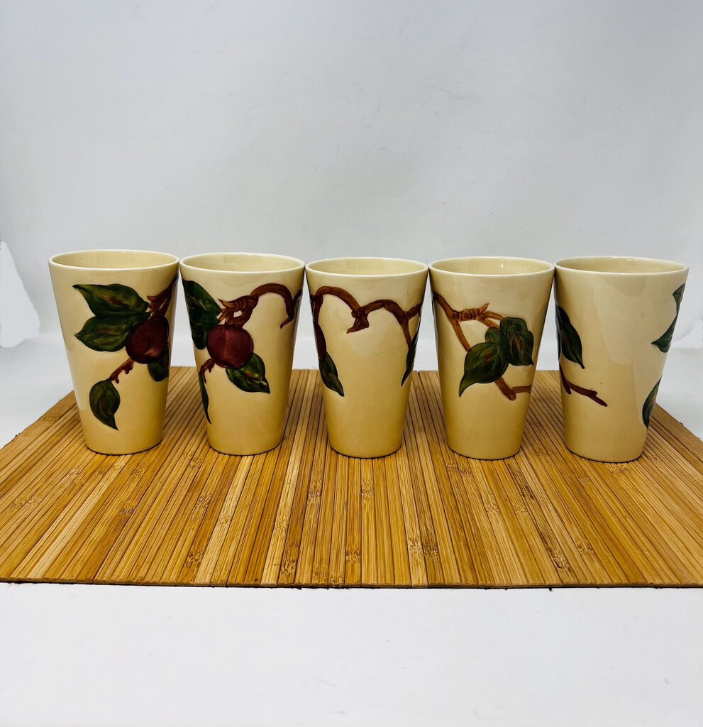 Vintage Franciscan Apple Tumbler Set