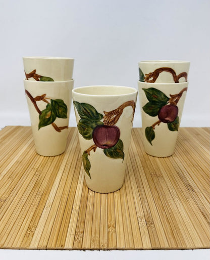 Vintage Franciscan Apple Tumbler Set