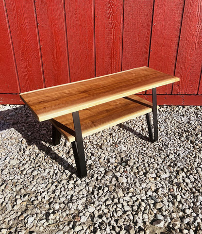 Walnut Live Edge Bench