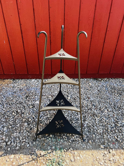 Longaberger Tiered Triangle Iron Shelf