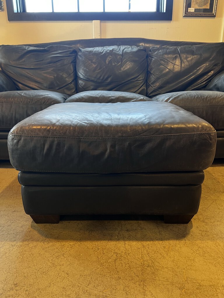 Natuzzi Leather Couch/Ottoman