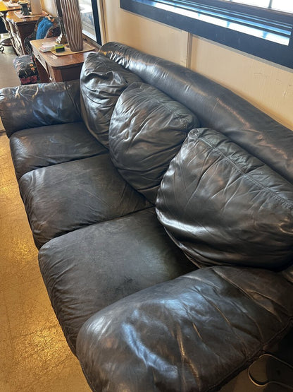 Natuzzi Leather Couch/Ottoman