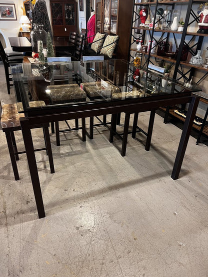 Designer Glass Table W/ Chairs