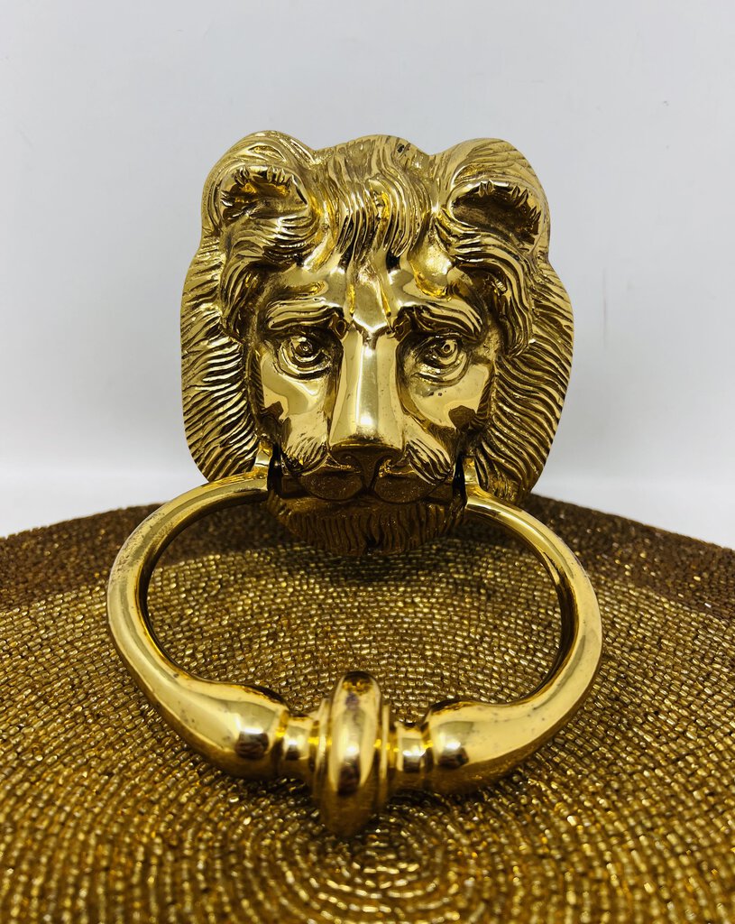 Brass Lion Head Knocker