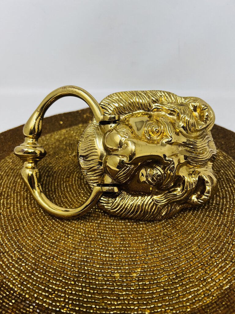 Brass Lion Head Knocker