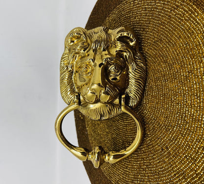 Brass Lion Head Knocker