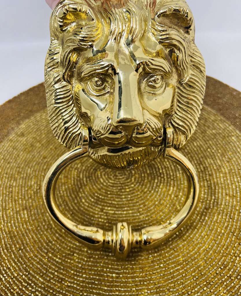 Brass Lion Head Knocker