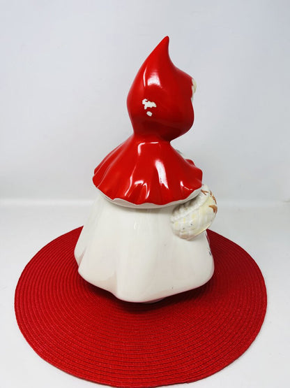 VTG Little Red Riding Hood Cookie Jar